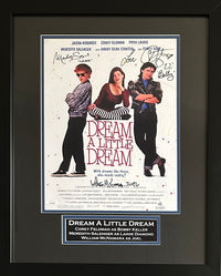 Dream a Little Dream cast auto insc framed 11x14 JSA Feldman Salenger McNamara