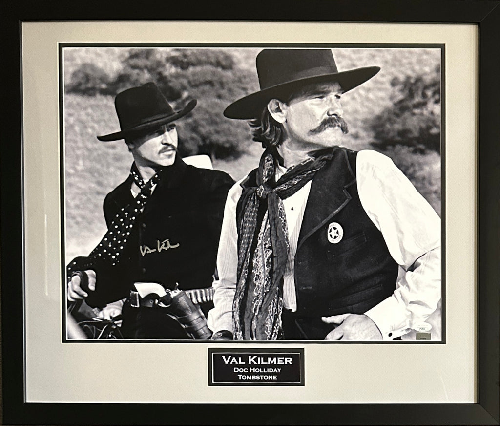 Val Kilmer autographed signed framed 16x20 photo Tombstone JSA COA