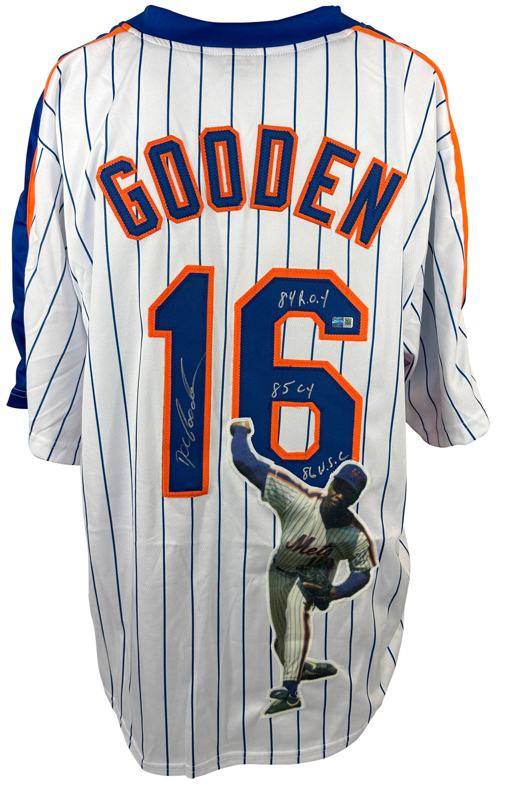 Doc Gooden autographed signed jersey New York Mets JSA COA