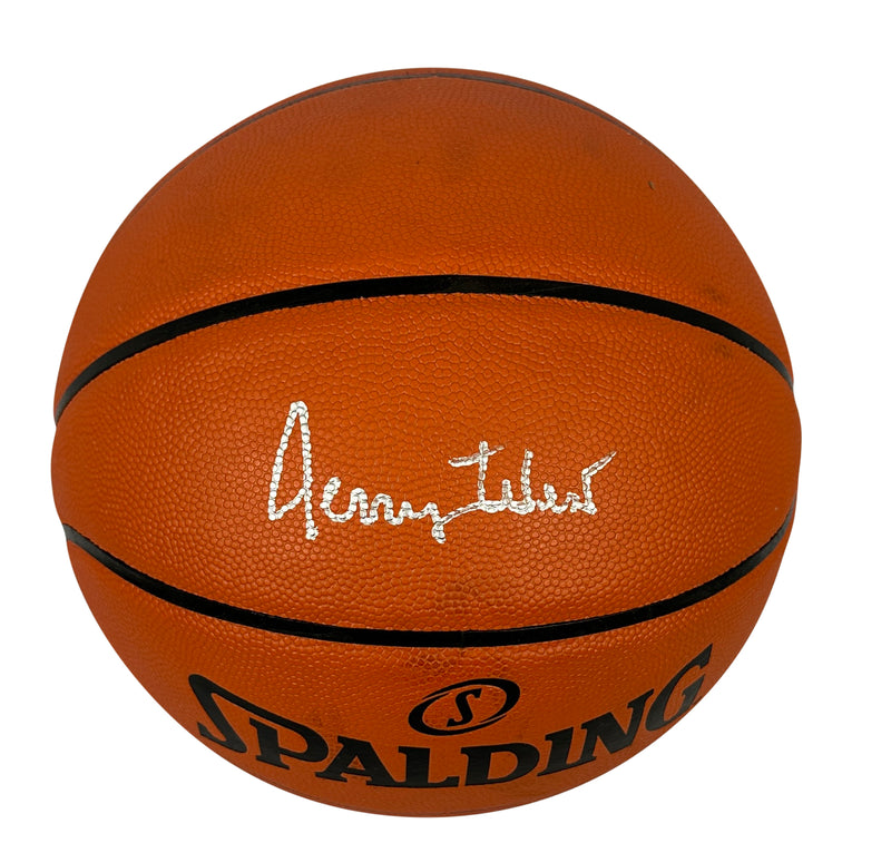 Jerry West signed autographed basketball NBA Los Angeles Lakers JSA COA