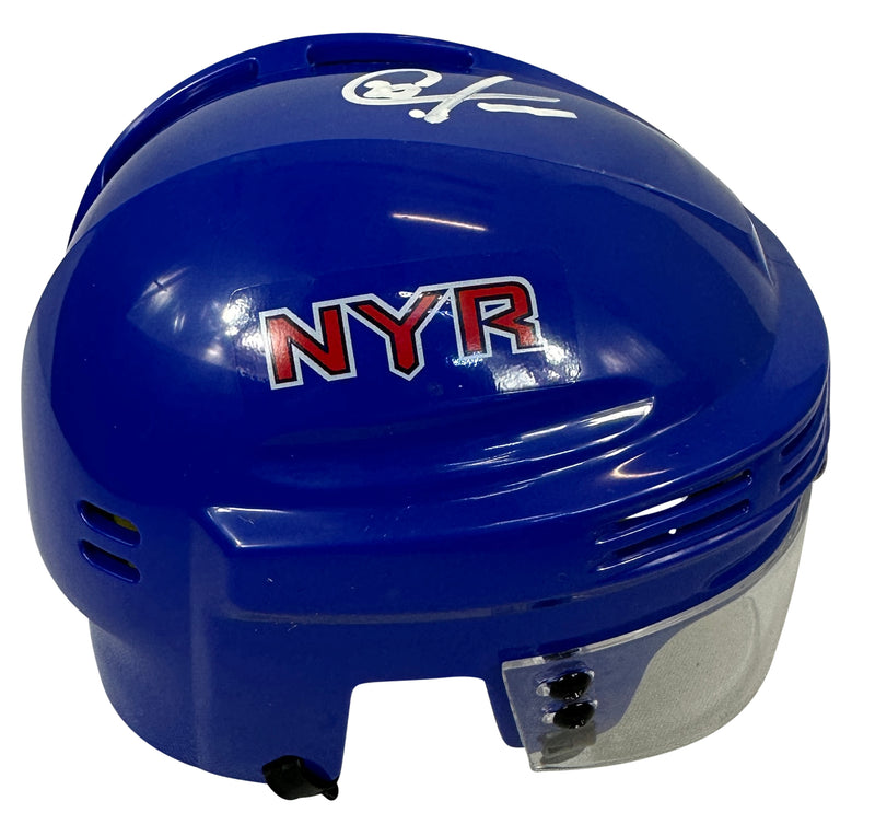 Chris Kreider autographed signed mini helmet NHL New York Rangers Beckett