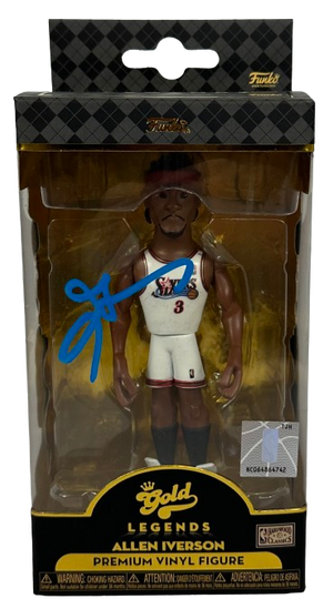 Allen Iverson autographed signed Gold Legends funko pop Philadelphia 76ers JSA