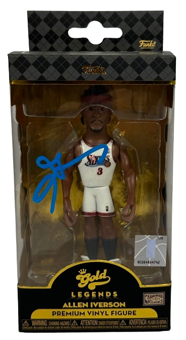 Allen Iverson autographed signed Gold Legends funko pop Philadelphia 76ers JSA