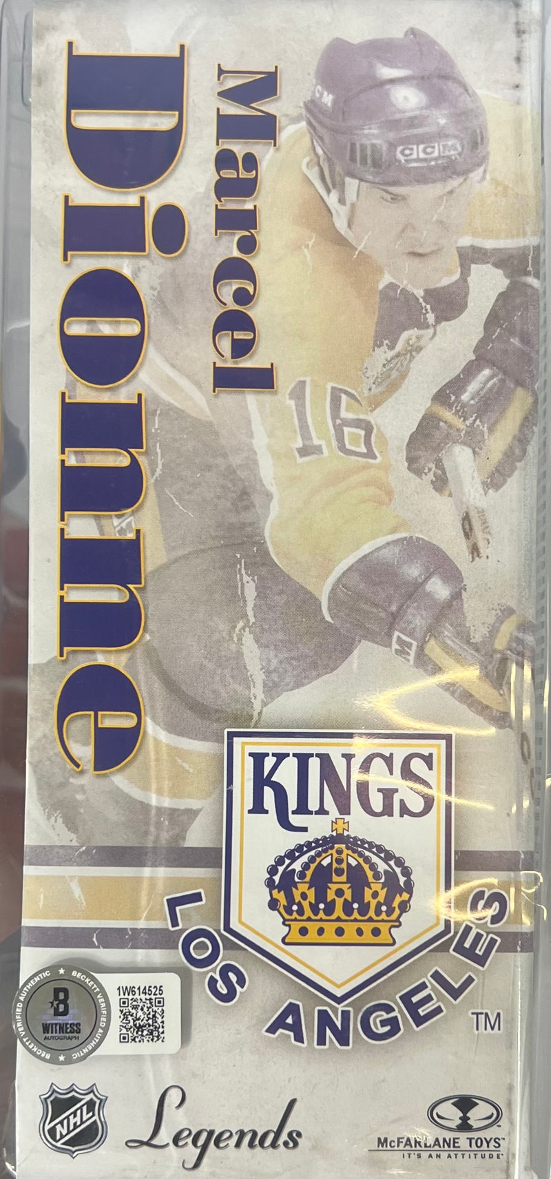 Marcel Dionne autographed signed NHL Los Angeles Kings action figure BAS