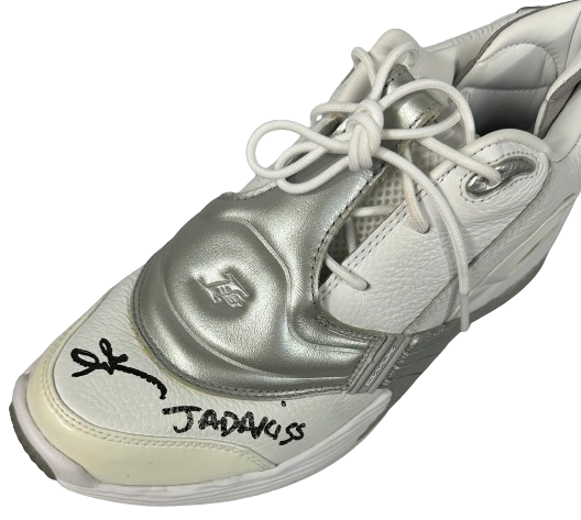 Allen Iverson Jadakiss dual signed V5 OG Sneaker pair JSA COA