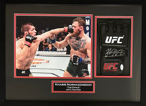 Khabib Nurmagomedov autographed signed framed UFC glove JSA COA The Eagle