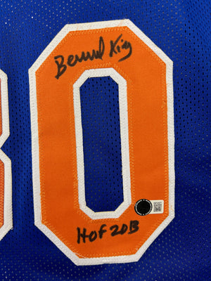 Bernard King inscribed signed STAT professional jersey BAS COA