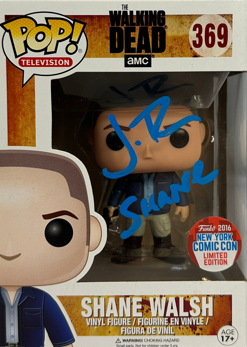 Jon Bernthal inscribed Funko Pop #369 Limited Edition JSA COA The Walking Dead