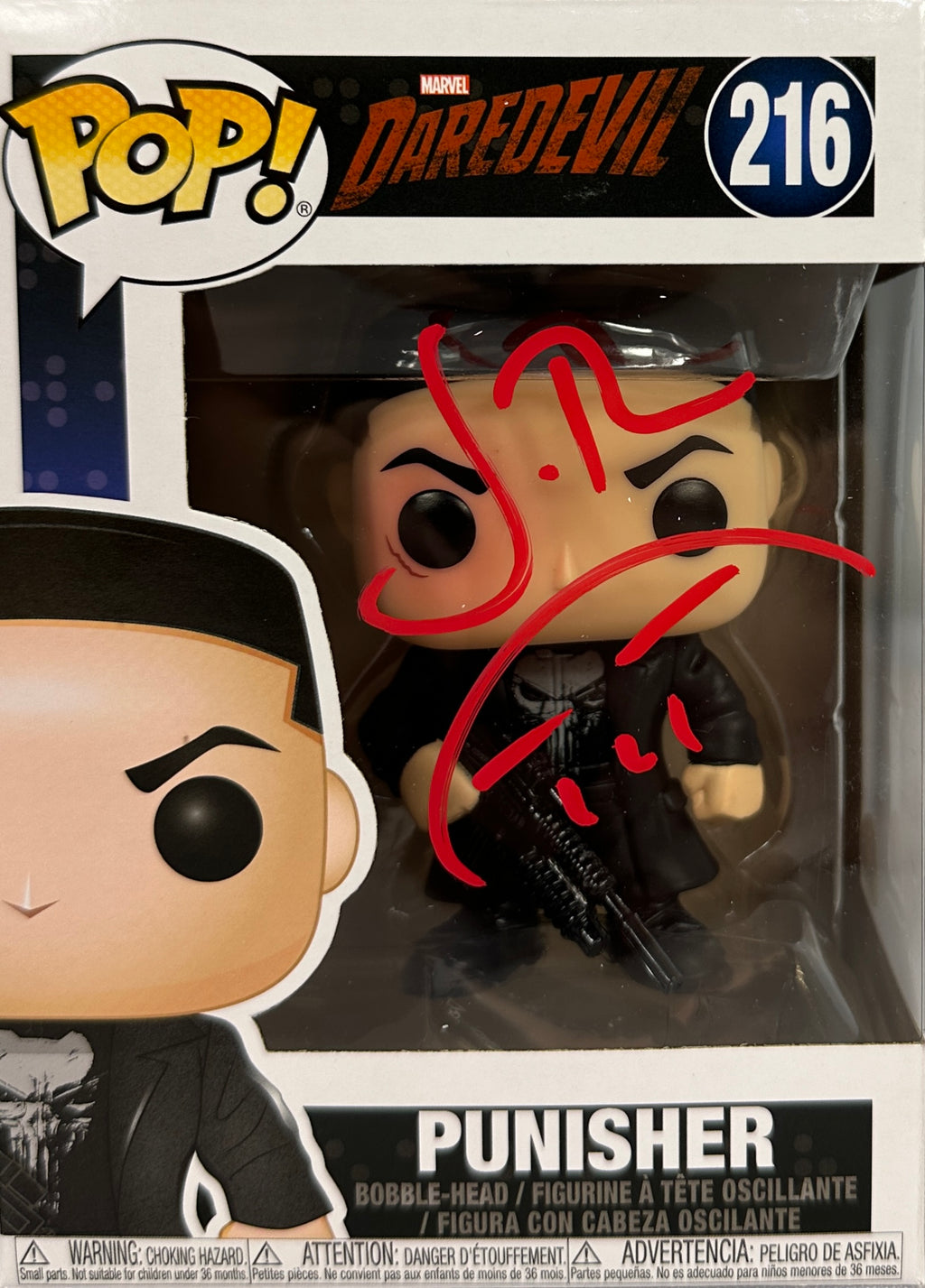 Jon Bernthal signed autographed Funko Pop #216 JSA COA Marvel DareDevil