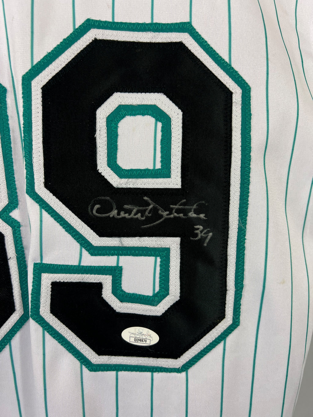 Orestes Destrade autographed signed jersey MLB Florida Marlins JSA COA