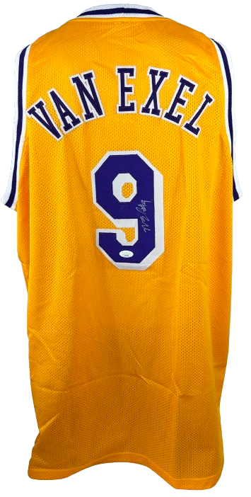 Nick Van Exel autographed signed jersey NBA Los Angeles Lakers JSA COA