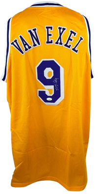 Nick Van Exel autographed signed jersey NBA Los Angeles Lakers JSA COA