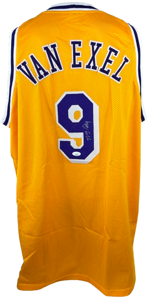 Nick Van Exel autographed signed jersey NBA Los Angeles Lakers JSA COA