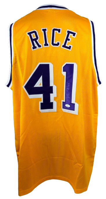 Glen Rice autographed signed jersey NBA Los Angeles Lakers JSA COA G-Money