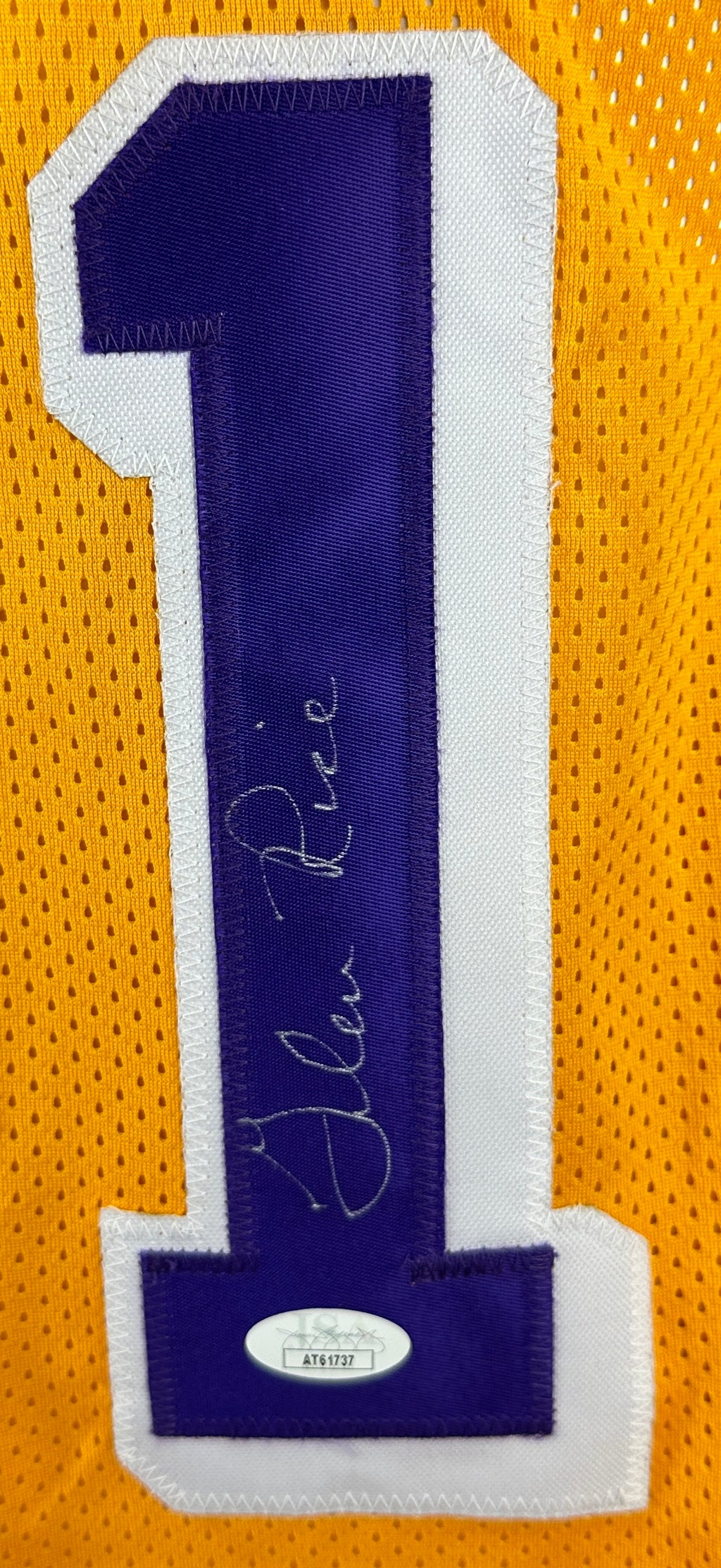 Glen Rice autographed signed jersey NBA Los Angeles Lakers JSA COA G-Money