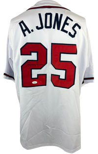 Andruw Jones autographed signed jersey MLB Atlanta Braves JSA COA