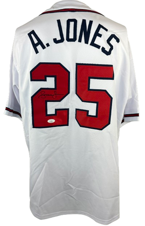 Andruw Jones autographed signed jersey MLB Atlanta Braves JSA COA