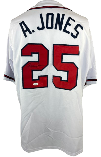 Andruw Jones autographed signed jersey MLB Atlanta Braves JSA COA