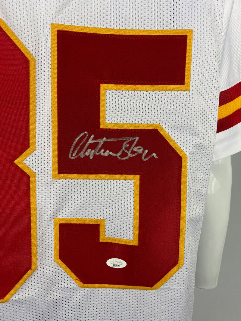 Christian Okoye autographed signed jersey NFL Kansas City Chiefs JSA COA