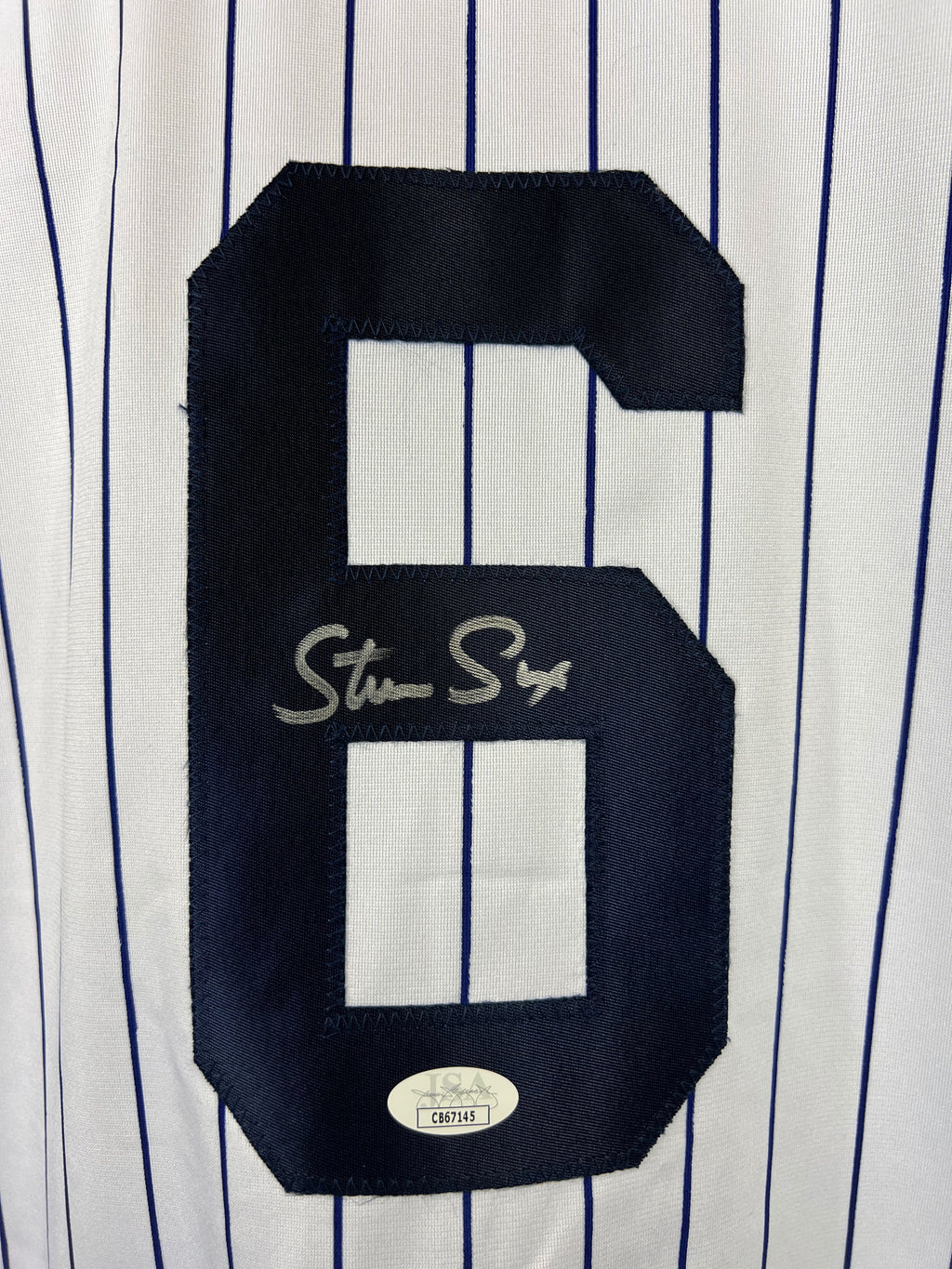 Steve Sax autographed signed professional jersey JSA COA