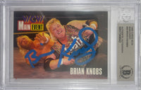 Brian Knobbs autographed signed CARDZ card #26 1995 WWE WCW BAS Encap Nasty Boys