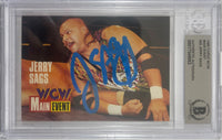 Jerry Sags autographed signed CARDZ card #25 1995 WWE WCW BAS Encap Nasty Boys