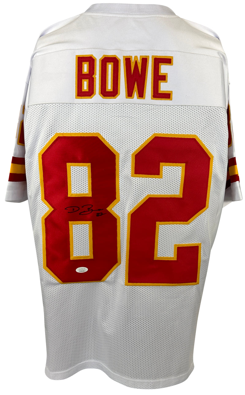 DWAYNE BOWE SIGNED WHITE PRO STYLE JERSEY JSA COA