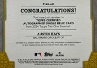 Austin Hays autographed signed card #107/199 2024 Topps Baltimore Orioles