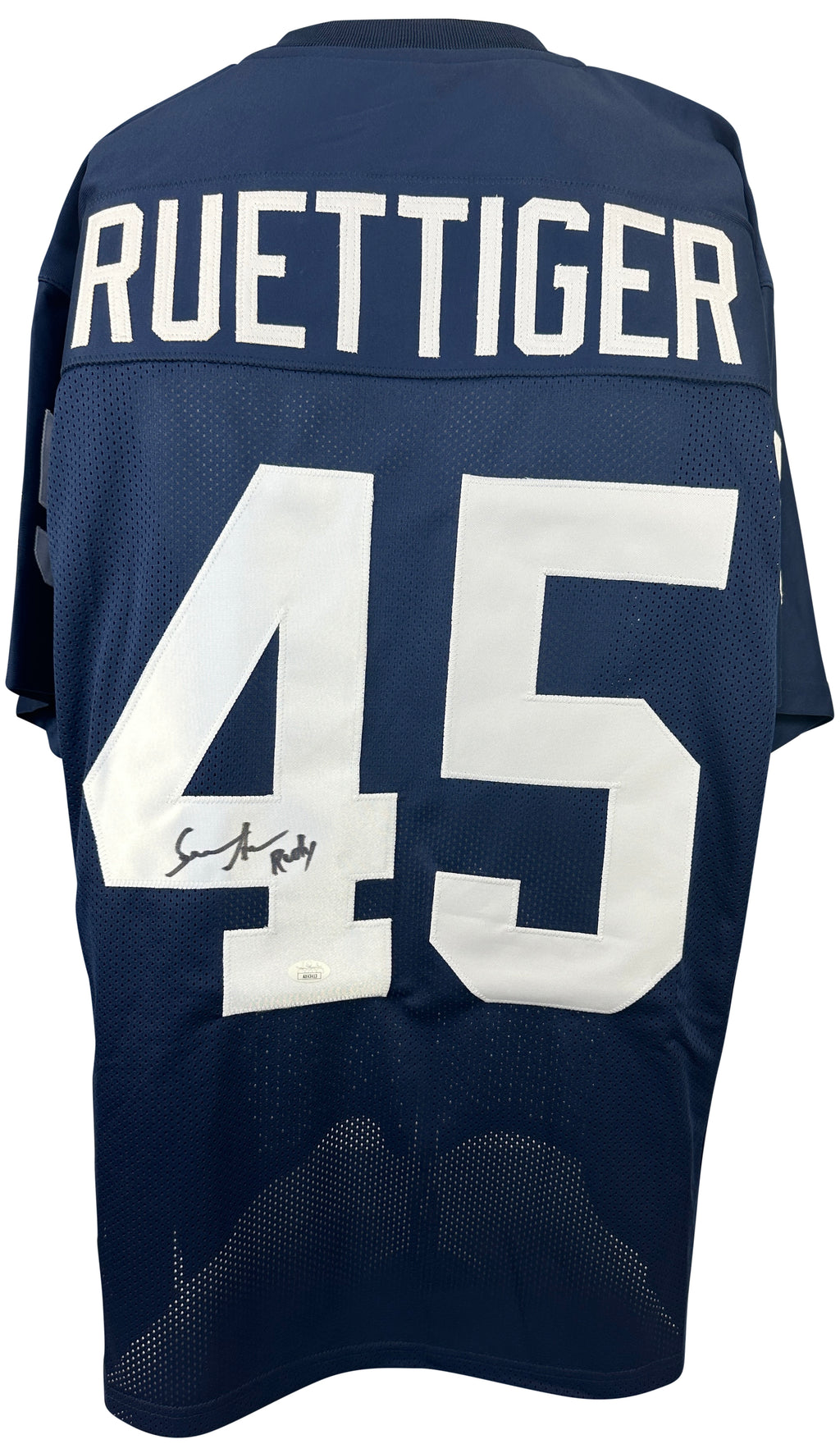 Sean Astin autographed signed inscribed jersey Rudy Ruettiger JSA COA Goonies