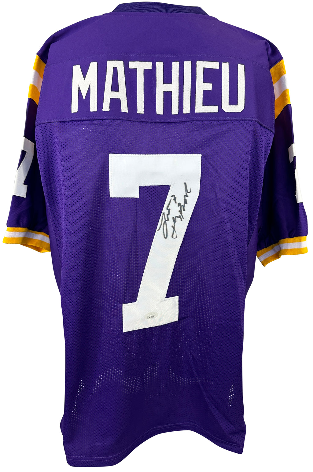 Tyrann Mathieu autographed signed inscribed college jersey JSA COA