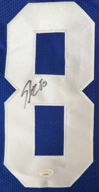 JEREMY SHOCKEY AUTOGRAPHED SIGNED BLUE PRO STYLE JERSEY JSA COA