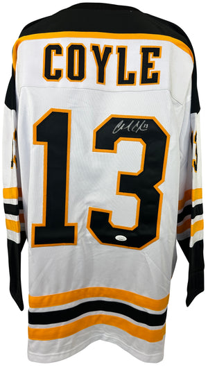 Charlie Coyle signed autographed jersey NHL Boston Bruins JSA COA