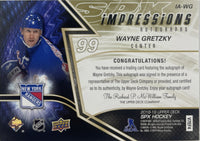 Wayne Gretzky auto card 2019 Upper Deck New York Rangers NHL Encap