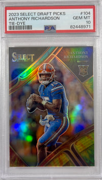 Anthony Richardson Panini 2023 #104 11/25 Florida Gators TIE-DYE RC PSA GM 10