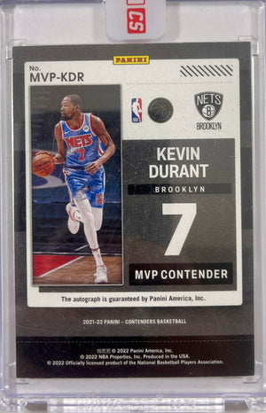 Kevin Durant autographed signed 2022 Panini 5/15 Brooklyn Nets encap