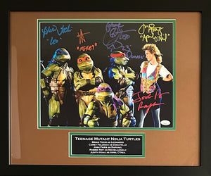 Pais Tochi Feldman Rist Hoag autographed inscribed framed 11x14 photo JSA TMNT