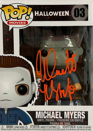 Nick Castle autographed inscribed Funko Pop #03 Beckett Michael Myers