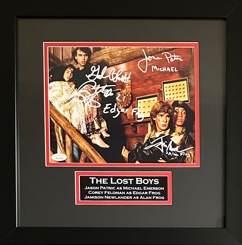 Corey Feldman Jason Patric Jamison Newlander signed frame 8x10 JSA The Lost Boys