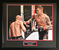 Dustin Poirier autographed inscribed framed 16x20 photo UFC JSA Connor Mcgregor