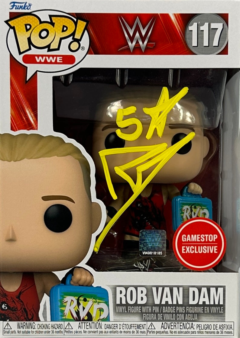 Rob Van Dam autographed signed funko pop #117 RVD WWE JSA COA