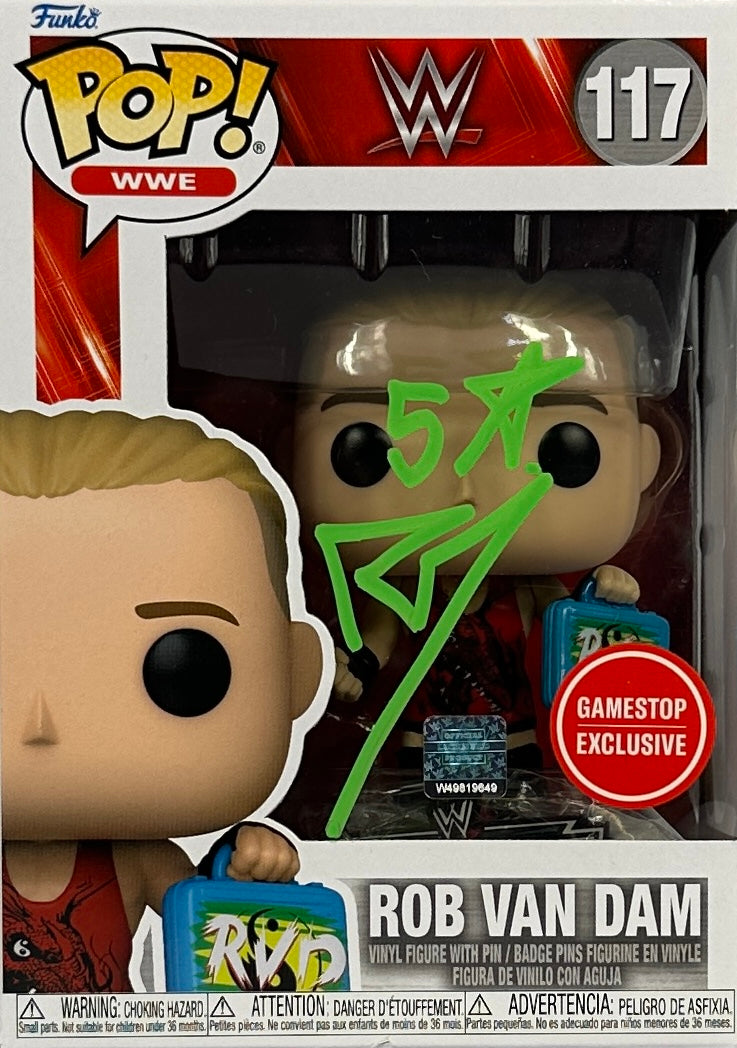 Rob Van Dam autographed signed funko pop #117 RVD WWE JSA COA