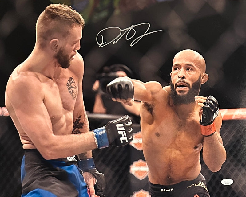 Demetrious Johnson autographed signed 16x20 photo UFC JSA Witness Mighty Mouse