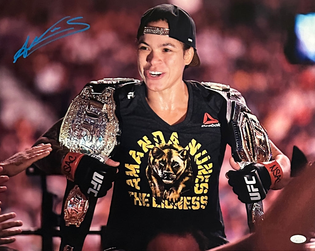 Amanda Nunes autographed signed UFC 16x20 photo JSA COA The Lioness