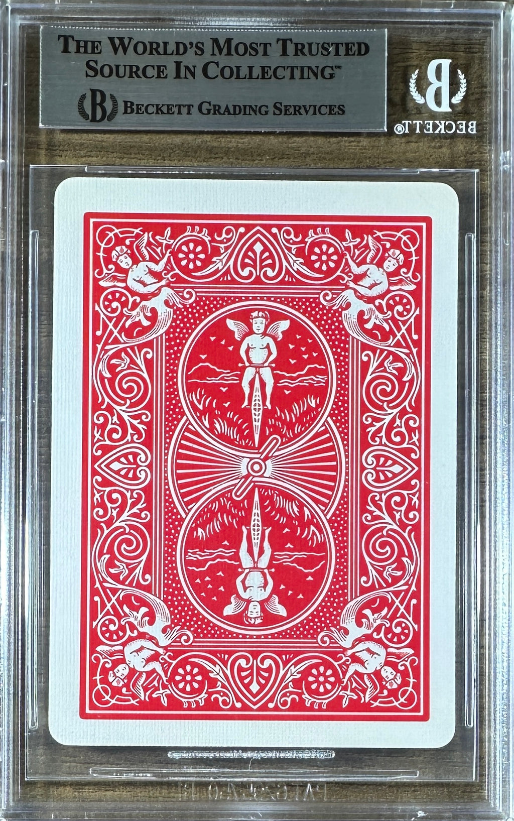 Tony Daniels autographed inscribed playing card BAS Encapsulated Gambit