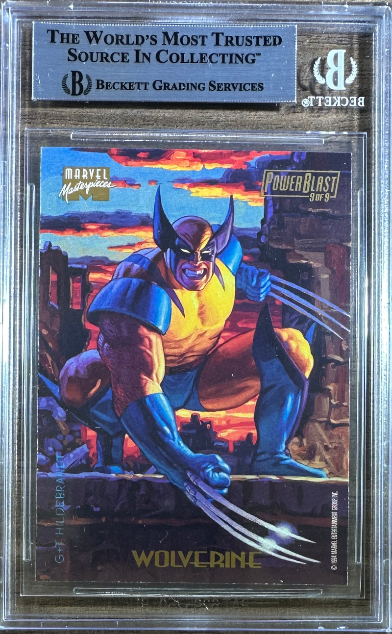 Tony Daniels auto card 1994 PowerBlast #9 X-men Wolverine BAS Encap /9