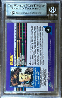 Tony Daniels auto inscribed card 1992 Impel MU III #4 X-men Gambit BAS Encap