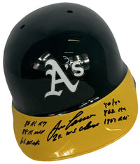 Jose Canseco 7x inscribed full size authentic helmet MLB Oakland Athletics JSA