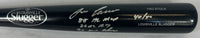 Jose Canseco autographed inscribed stat bat MLB Oakland Athletics JSA COA