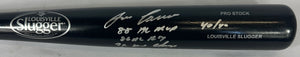 Jose Canseco autographed inscribed stat bat MLB Oakland Athletics JSA COA