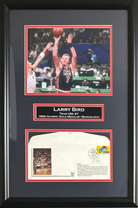 Larry Bird signed autographed framed letter NBA Boston Celtics JSA COA